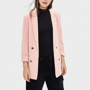 Bershka Pink Salmon Blazer